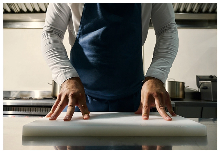 The chef of Nautilus restaurant is in the kitchen